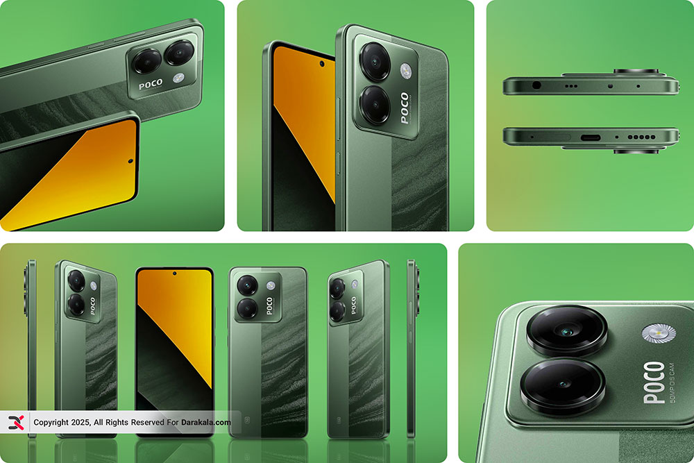 گوشی-Xiaomi Poco M7 Pro 5G-بررسی طراحی